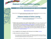 Tablet Screenshot of delamere-online-learning.com